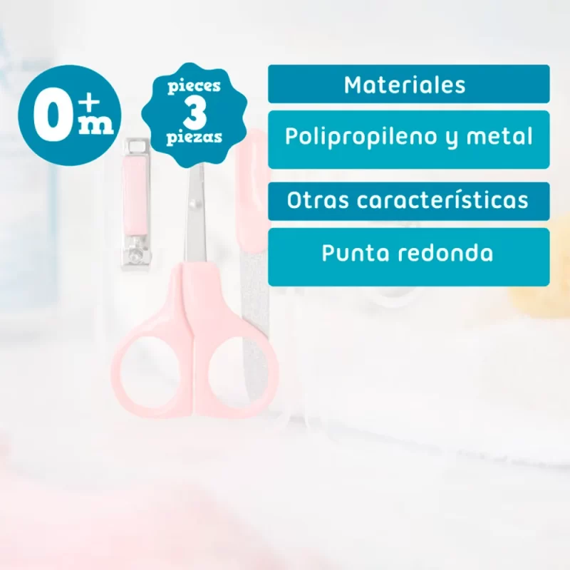 Estojo de Manicure para Bebé Rosa_3