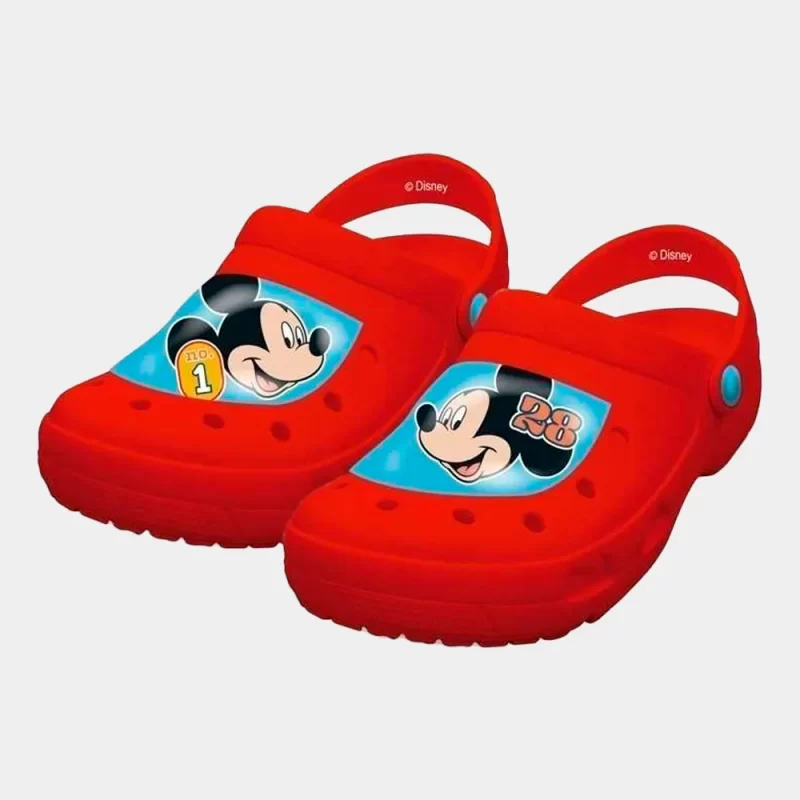 Crocs PVC do Mickey Mouse Disney Vermelho