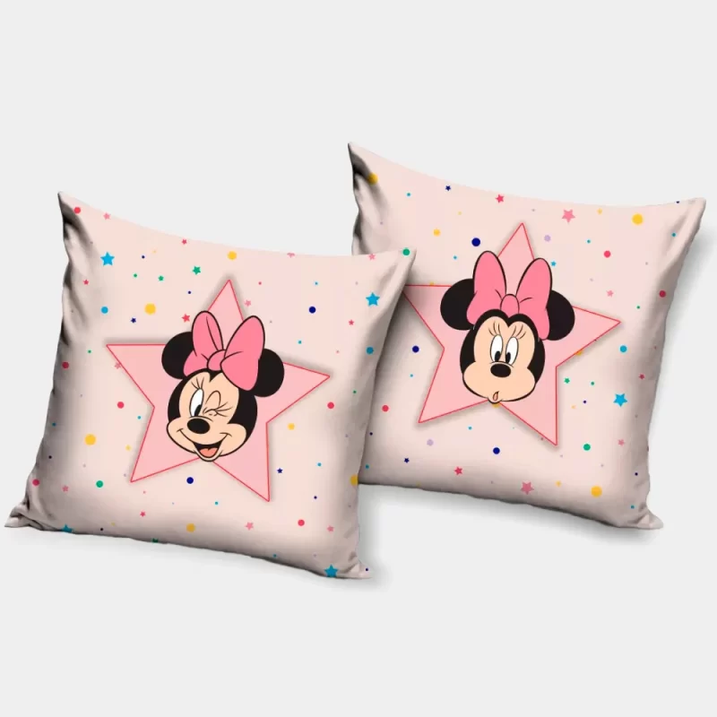 Fronha de Almofada Aveludada Minnie de 40cm