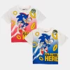 T-Shirt do Sonic de Algodão 3-8 Anos