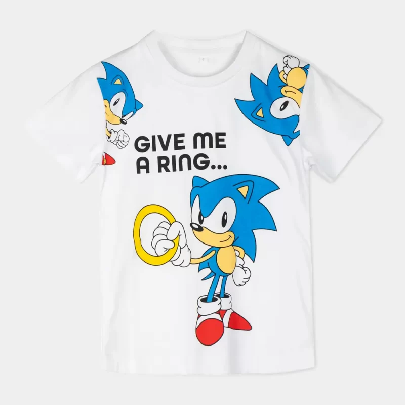 T-Shirt Single Jersey Sonic Manga Curta