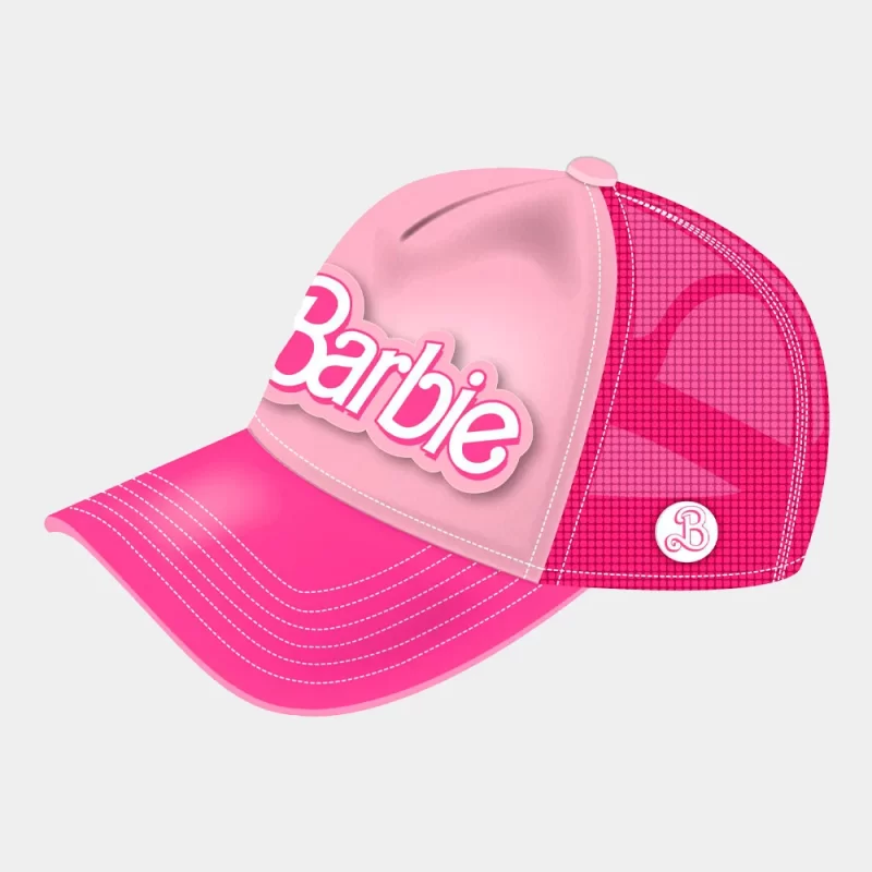 Boné em Rede Barbie Rosa_1