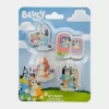 Blister 4 Borrachas da Bluey e Bingo