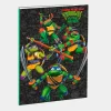Caderno Pautado Tartarugas Ninja B5 de 40 Folhas