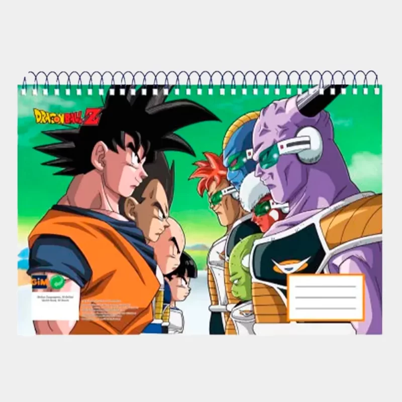 Caderno de Desenho Dragon Ball A4 de 30 Folhas