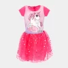Vestido de Festas Unicórnios 2-8 Anos