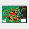 Caderno Desenho Tartarugas Ninja A4 de 30 Folhas