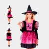 Vestido de Disfarce Bruxa Rosa 3-9 Anos