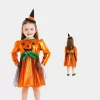 Vestido de Disfarce Bruxa Abóbora 1-6 Anos