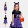 Vestido de Disfarce Menina Morcego 3-12 Anos