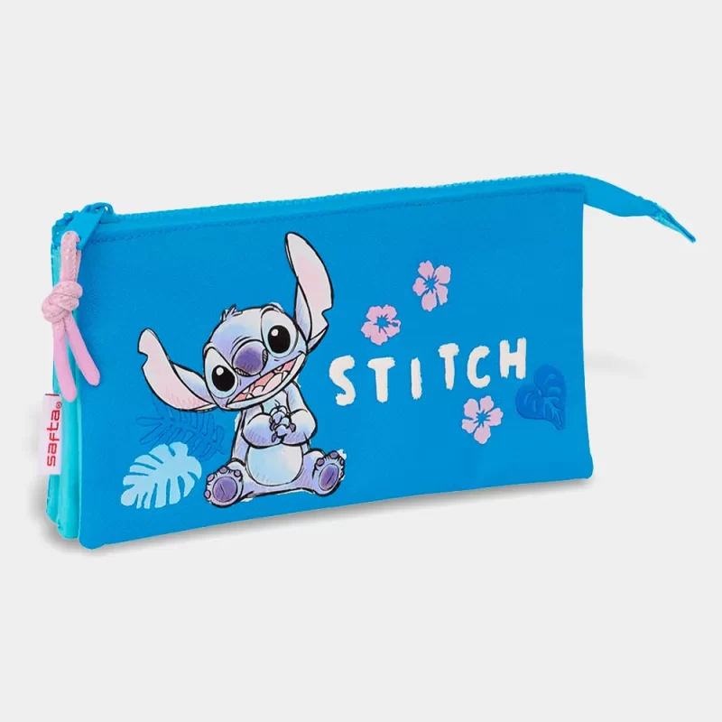 Estojo Escolar Triplo Stitch Hawaii de 22cm