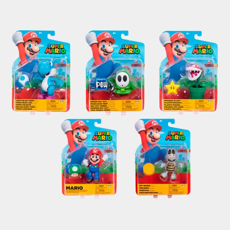 Figura do Super Mário com Acessório de 10cm