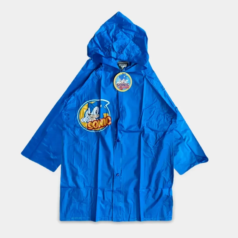 Capa de Chuva Sonic com Capuz 4-9 Anos_1