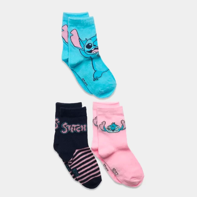 Meias do Stitch Disney 3 Pares 23-34_2