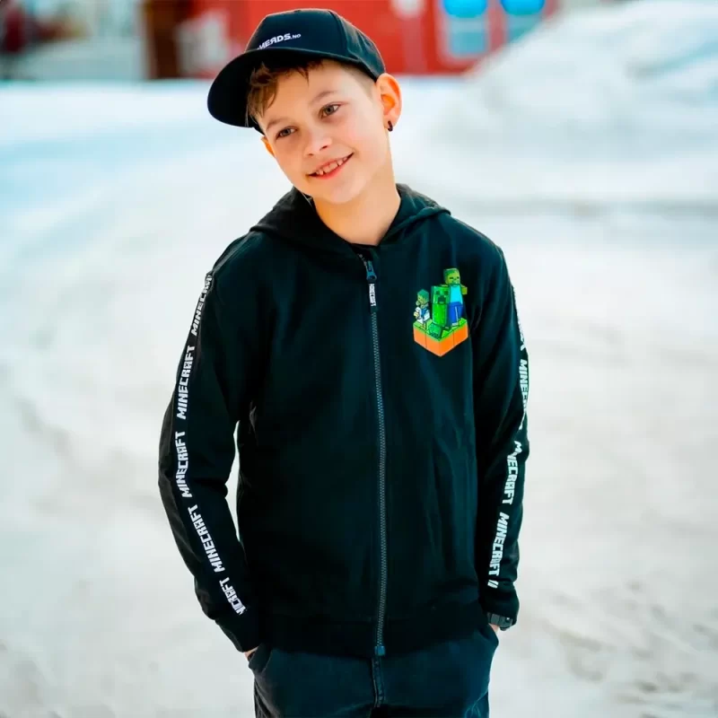 Sweatshirt Cardada Minecraft com Capuz_5