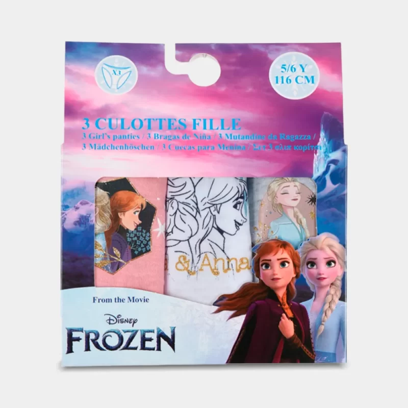 Conjunto 3 Cuecas da Frozen 3-8 Anos_1