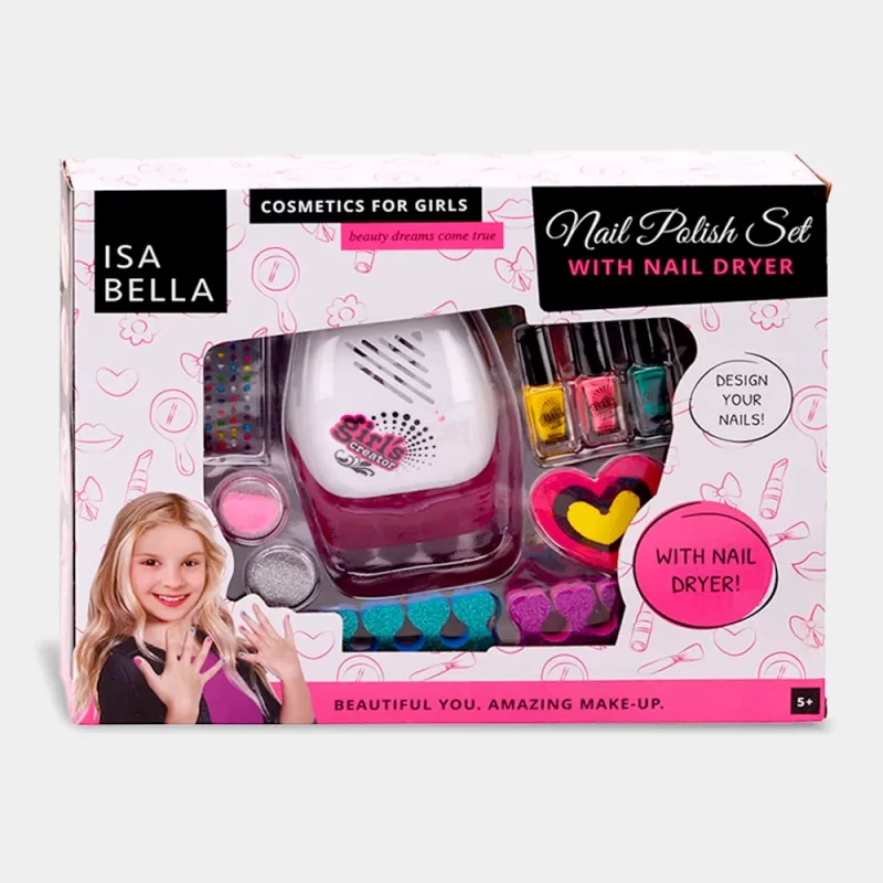 Brinquedo Isabella Manicure com Secador de Unhas +5 Anos