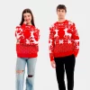 Camisola Adulto de Natal Renas de S-XXL