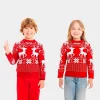 Camisola Infantil de Natal Renas de 3-12 Anos
