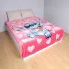 Cobertor Disney Stitch Rosa de 160x240cm