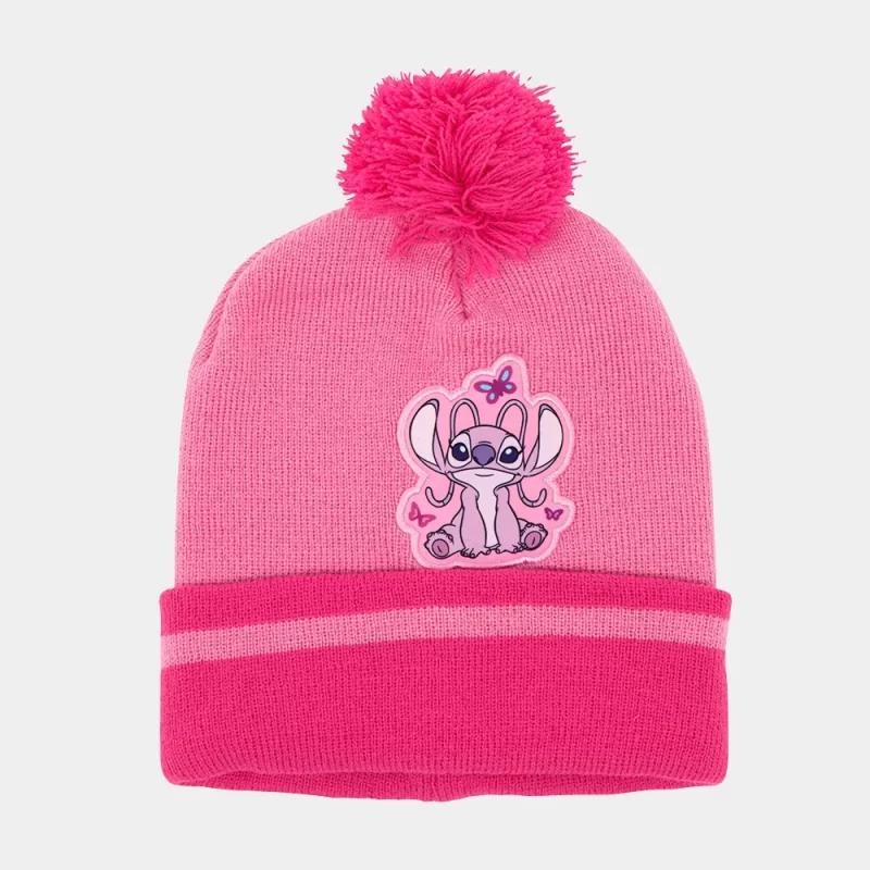Conjunto Rosa Stitch Gorro Luvas e Gola T.U._1