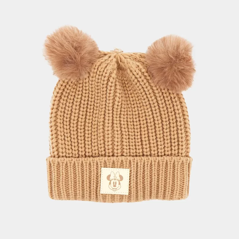 Gorro Dourado Minnie com Pompons 56-58