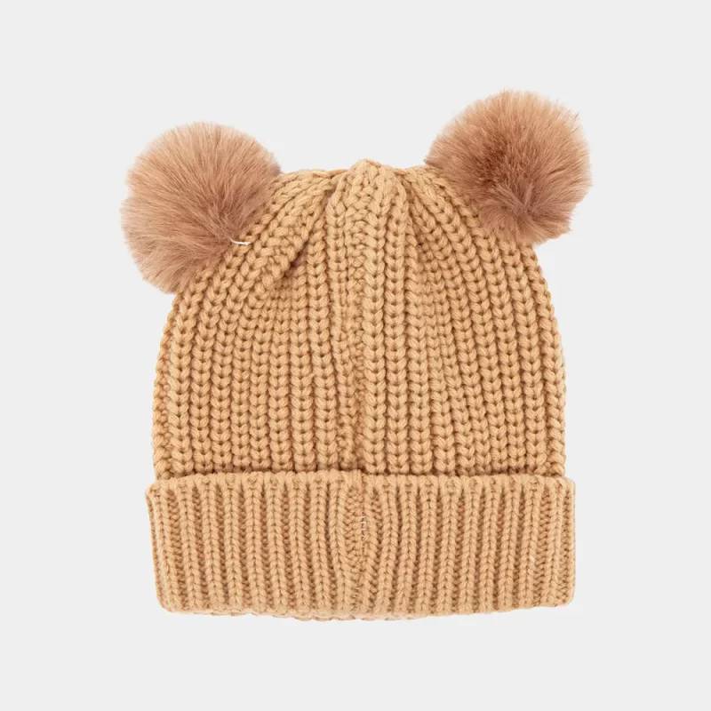 Gorro Dourado Minnie com Pompons 56-58_1