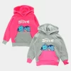 Sweat Disney Stitch Cinza Rosa Sortido de 2-8 Anos