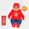 Bebé com Sweat Benfica com Som de 50cm