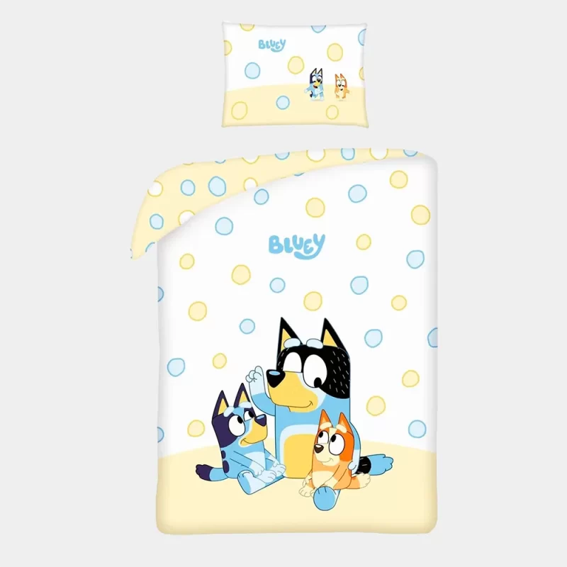 Capa Edredão da Bluey e Bingo de 100x135cm