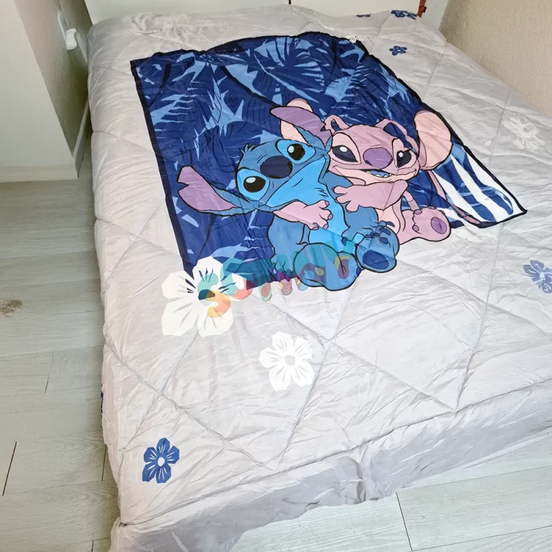 Edredão de Casal Stitch e Angel de 240x220cm_1