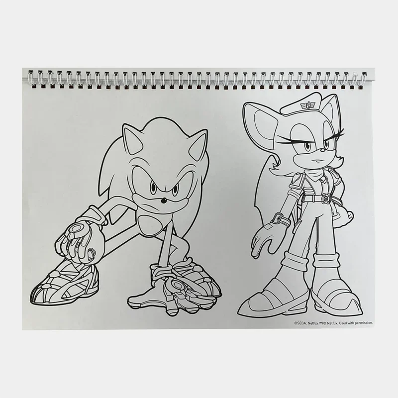 Caderno Desenho Sonic A4 com Stickers_2