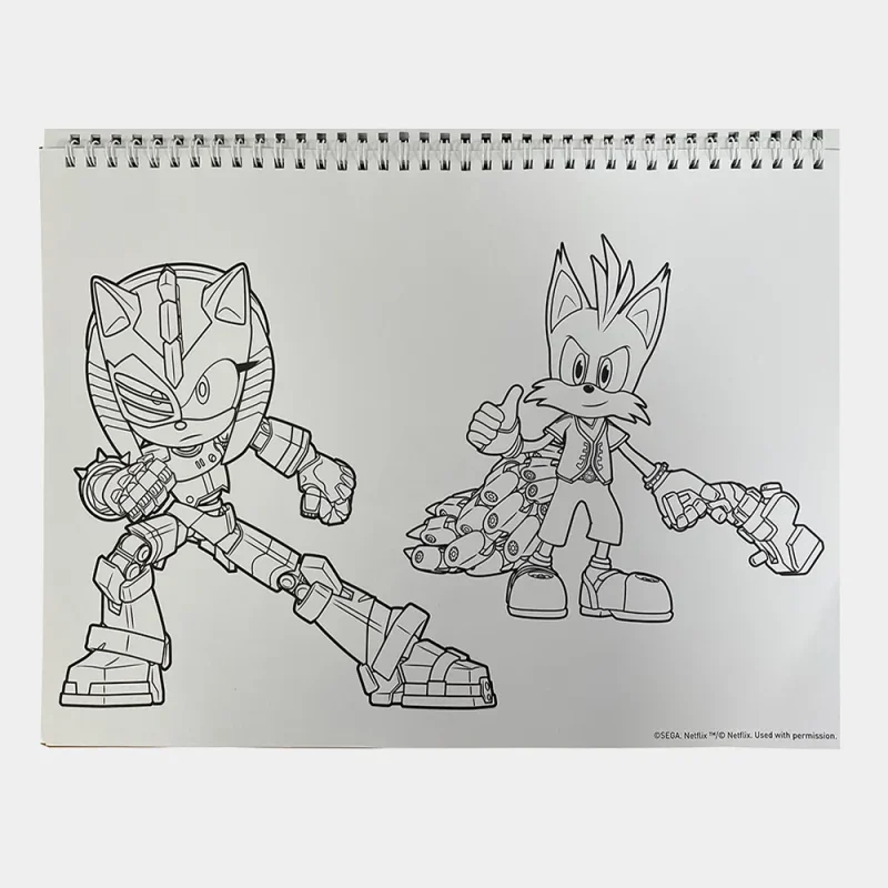 Caderno Desenho Sonic A4 com Stickers_3