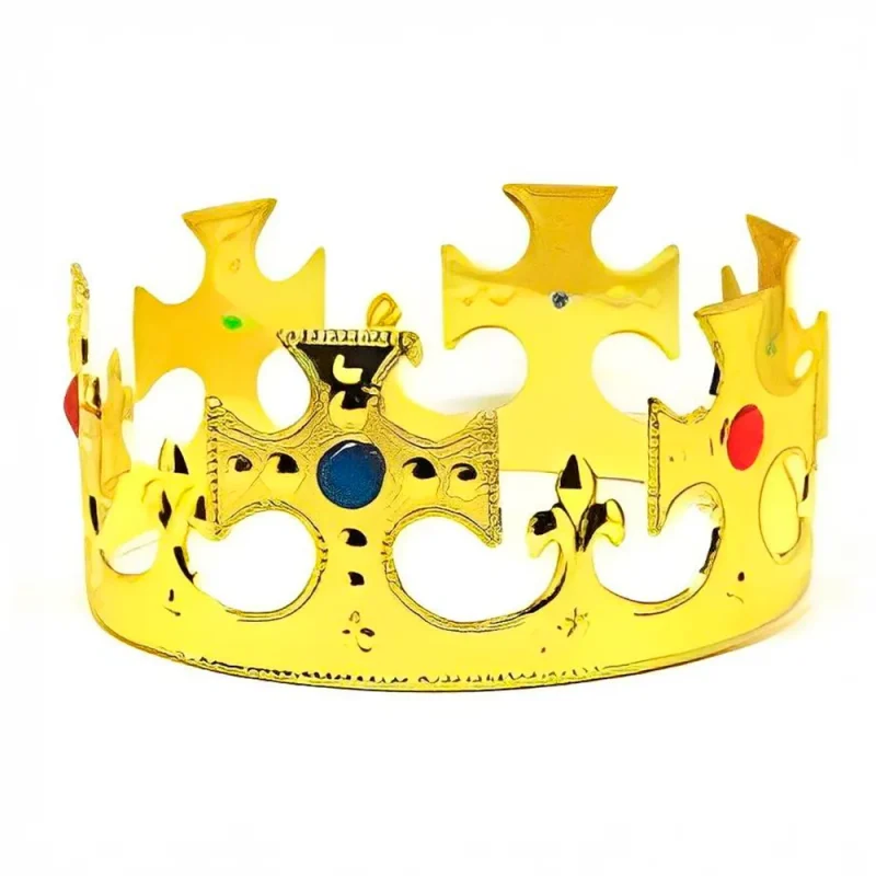 Coroa Dourada de Rei para Criança