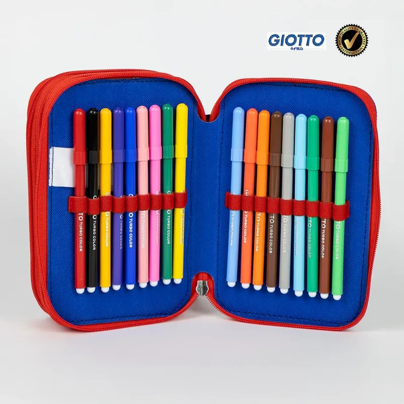Estojo Triplo Sonic Prime Escolar com Material_3