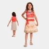 Fato Disney Vaiana Basic Plus Menina 3-6 Anos