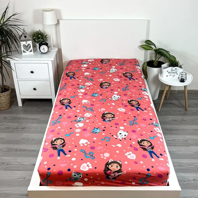 Lençol de Baixo Gabby´s Dollhouse de 90x200cm