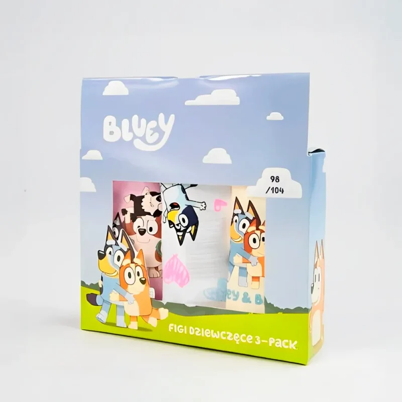 Conjunto Cuecas da Bluey Menina 3pcs 3-6 Anos_1