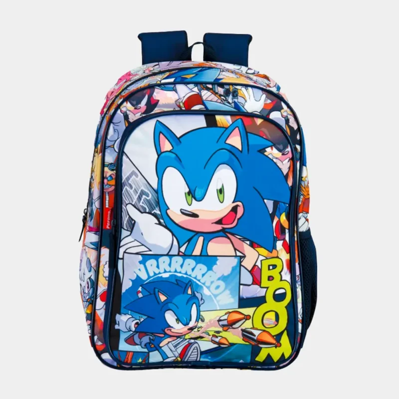 Mochila Escolar Sonic Stop de 43cm