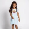 Vestido Single Jersey Gabby Azul de 2-6 Anos