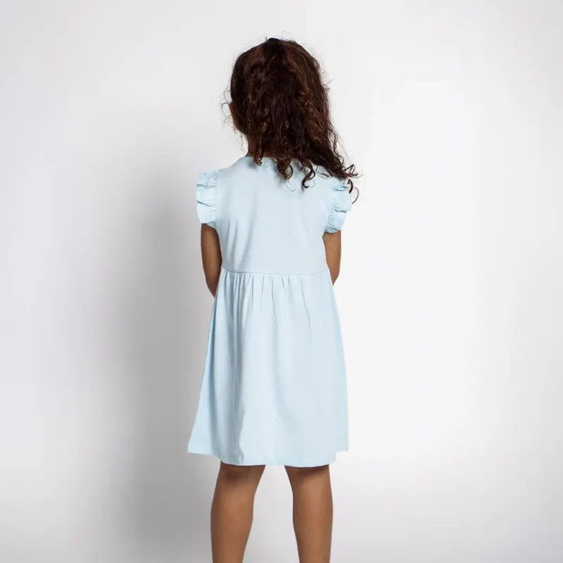 Vestido Single Jersey Gabby Azul de 2-6 Anos_1
