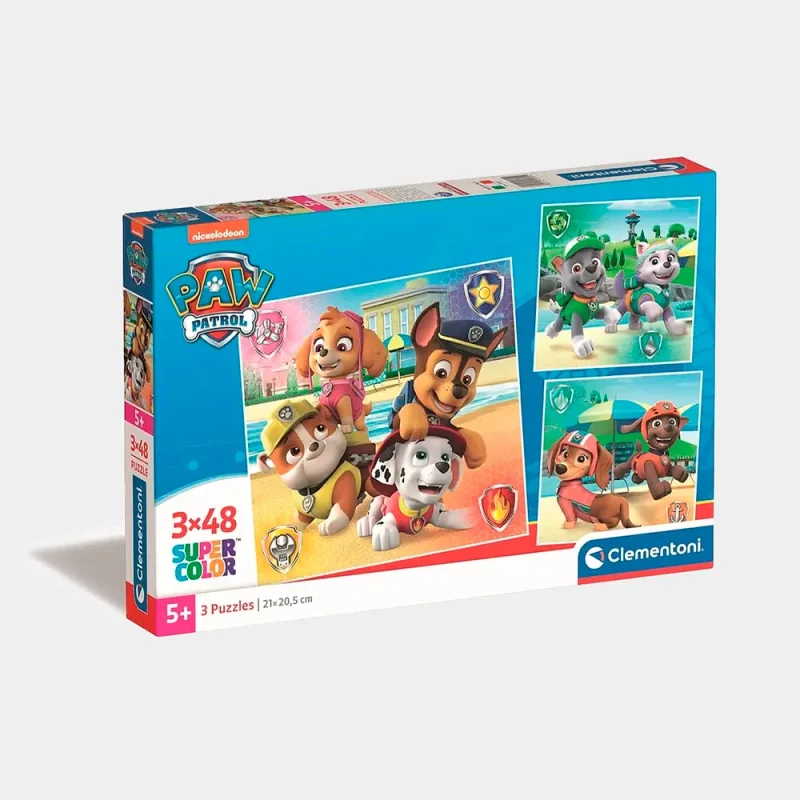 Puzzle da Patrulha Pata SuperColor 3x48pcs