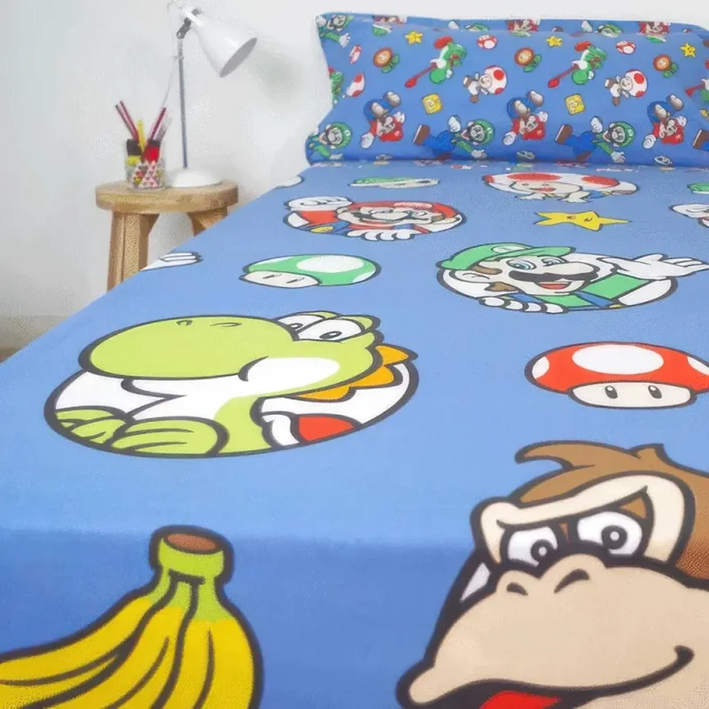 Jogo de Lençóis Super Mário de 160x260cm_2
