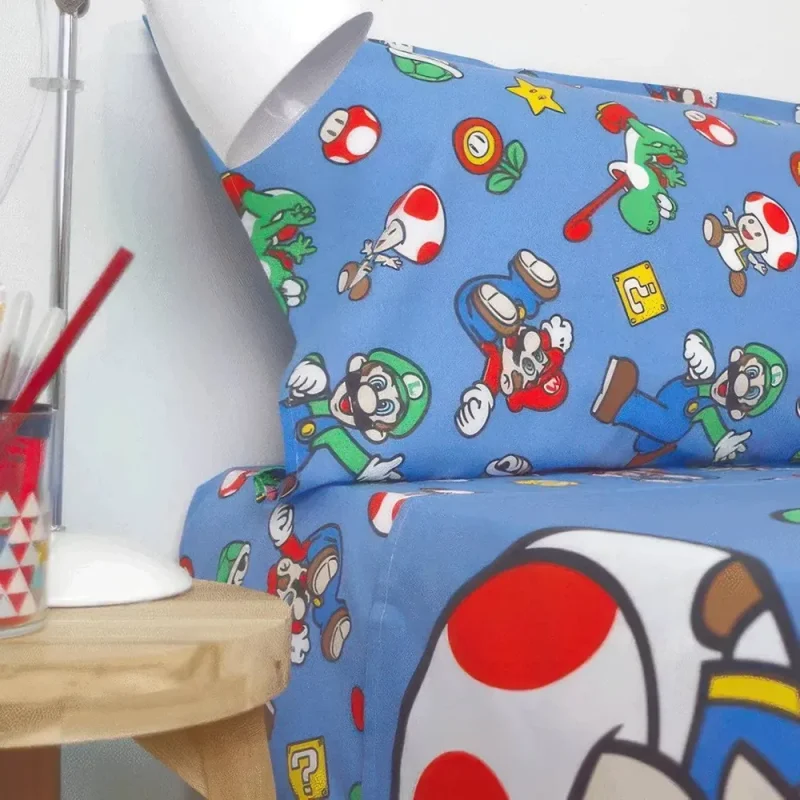 Jogo de Lençóis Super Mário de 160x260cm_3
