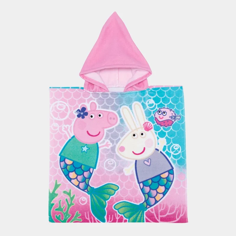 Poncho de Praia Peppa com Capuz de 50x100cm_1