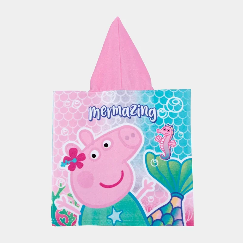 Poncho de Praia Peppa com Capuz de 50x100cm_2