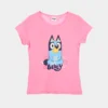 T-shirt Infantil Bluey Rosa 3-6 Anos
