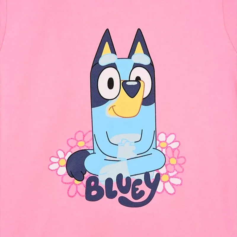 T-shirt Infantil Bluey Rosa 3-6 Anos_2