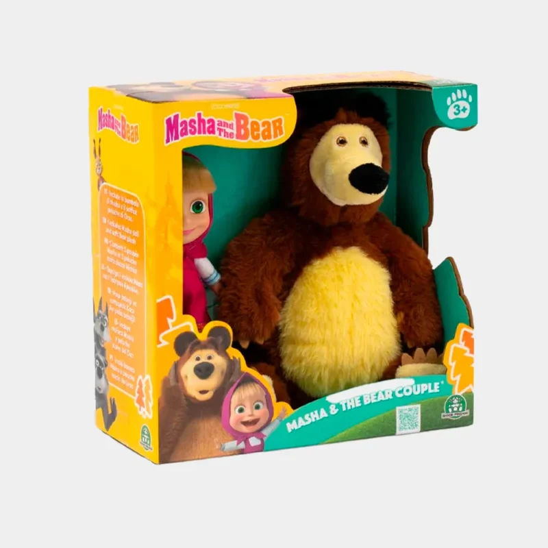 Boneca da Masha de 12cm e Peluche Urso de 20cm_1
