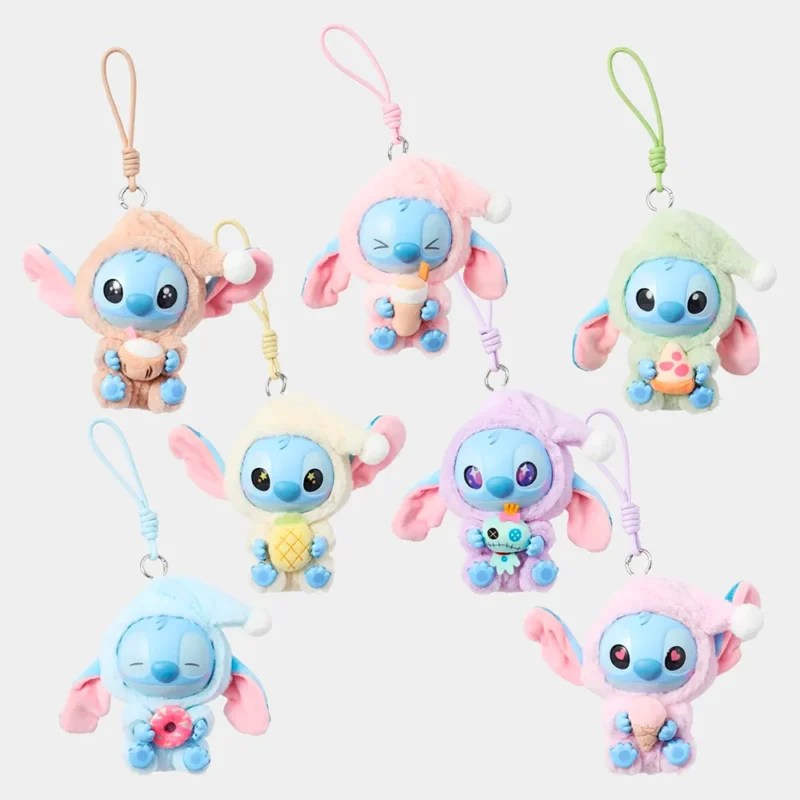 Boneco de Peluche Labubu Stitch Porta Chaves Surpresa
